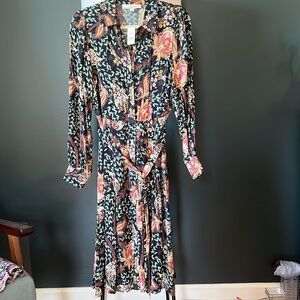 Loft Button and Belted Shirt Dress